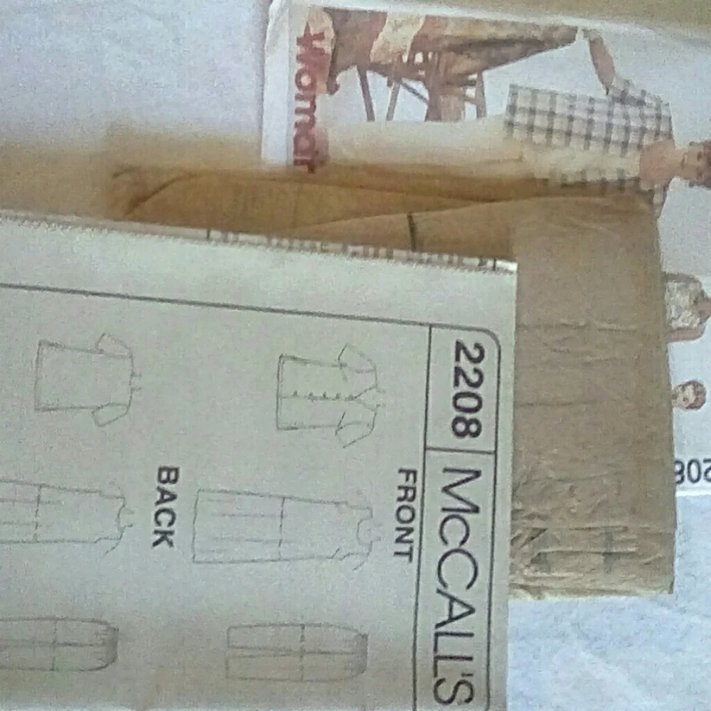 Vintage McCall's 2208 EASY Shirt Dress Top Shirt
